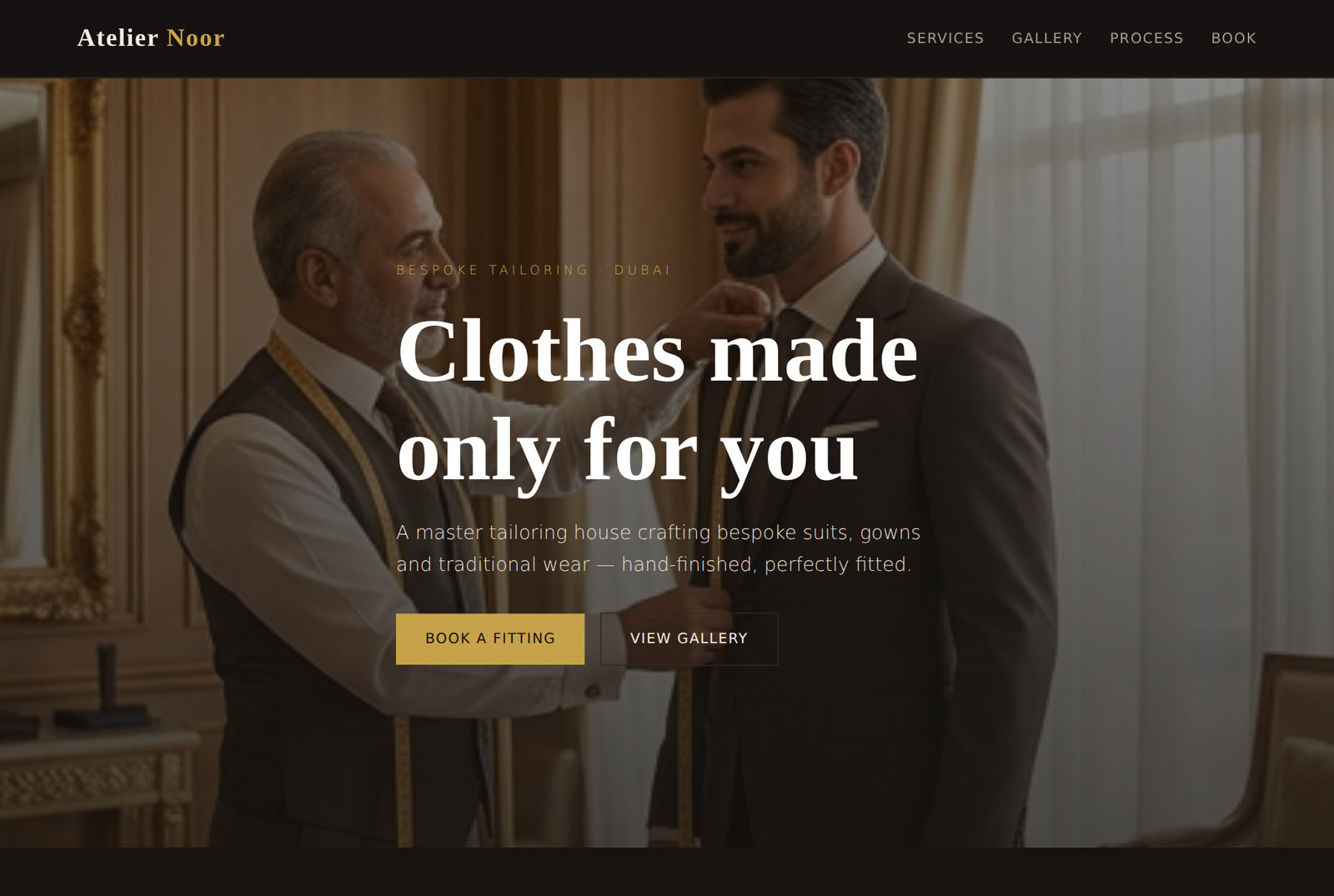 Tailoring website preview